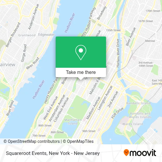 Squareroot Events map