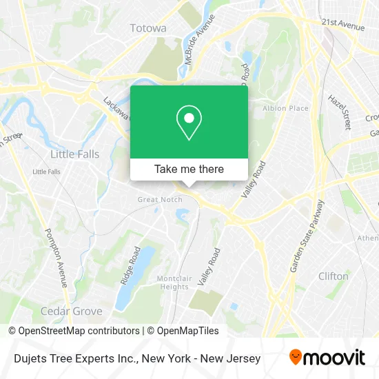 Dujets Tree Experts Inc. map