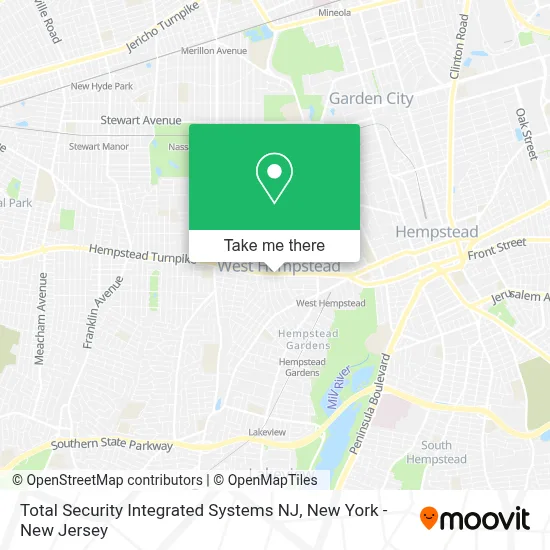 Total Security Integrated Systems NJ map