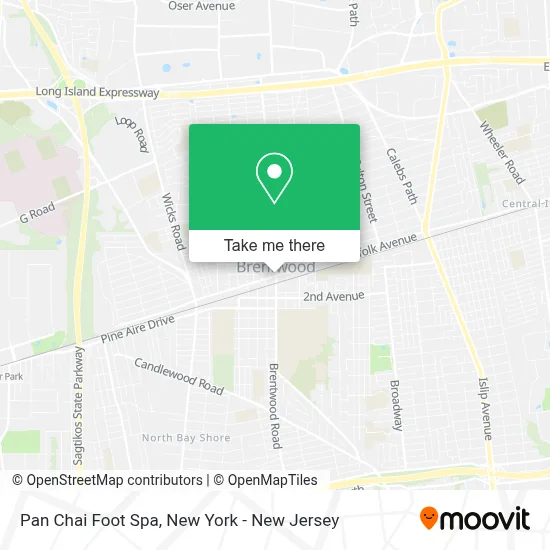 Pan Chai Foot Spa map