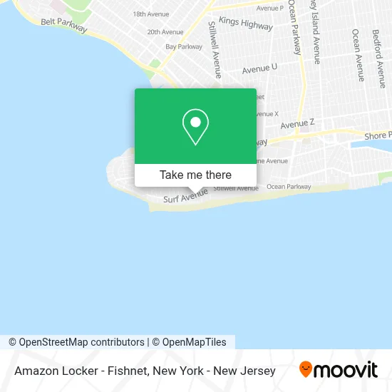 Amazon Locker - Fishnet map