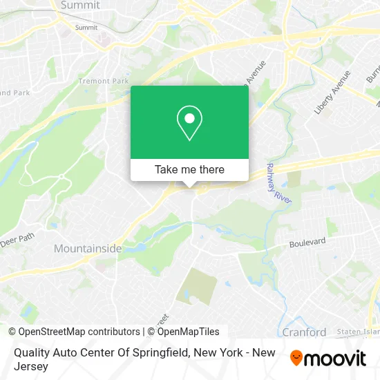 Quality Auto Center Of Springfield map