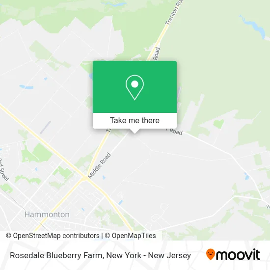 Rosedale Blueberry Farm map