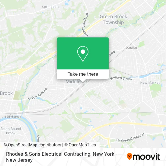 Rhodes & Sons Electrical Contracting map