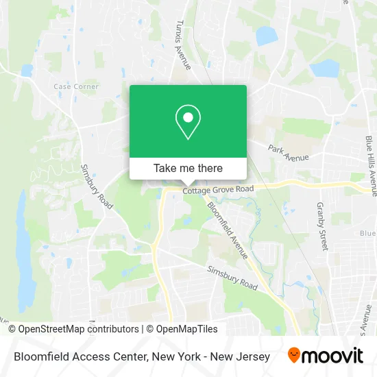 Bloomfield Access Center map