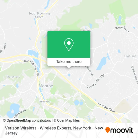 Verizon Wireless - Wireless Experts map