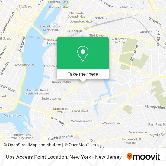 Ups Access Point Location map