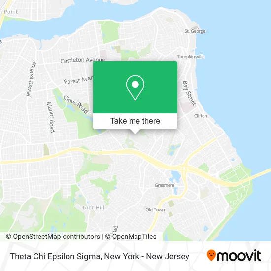 Theta Chi Epsilon Sigma map