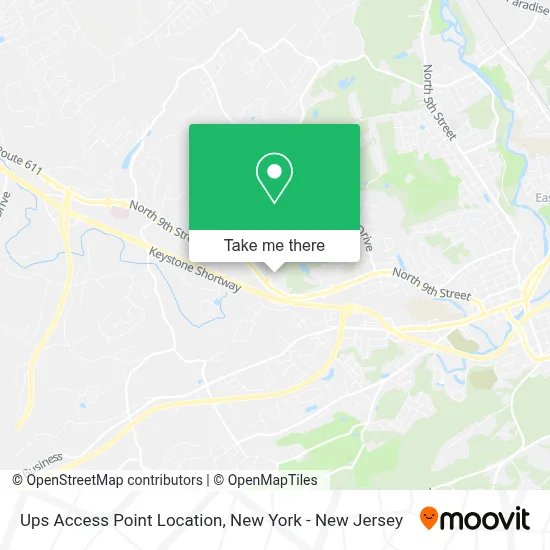 Ups Access Point Location map