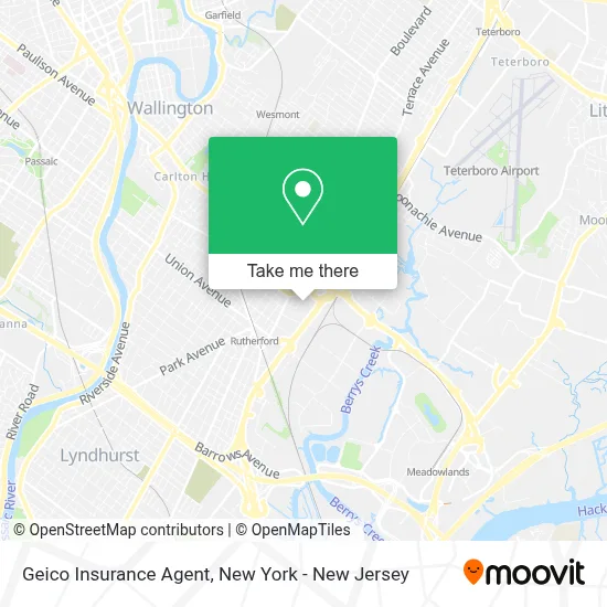 Geico Insurance Agent map