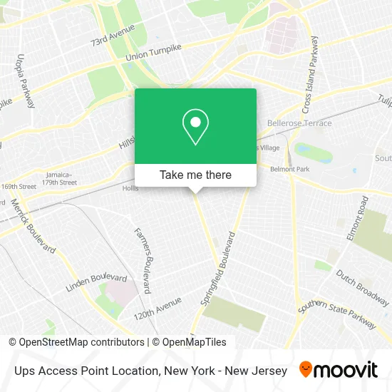 Ups Access Point Location map