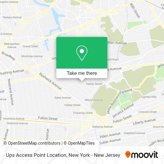 Ups Access Point Location map