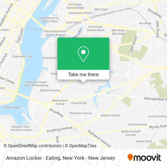 Amazon Locker - Eating map