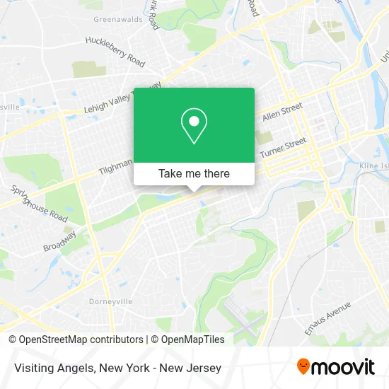 Visiting Angels map