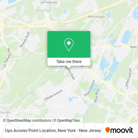 Ups Access Point Location map