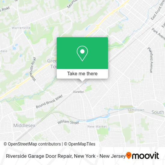 Riverside Garage Door Repair map
