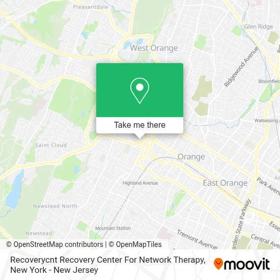 Recoverycnt Recovery Center For Network Therapy map
