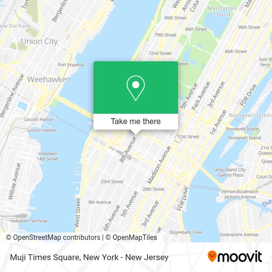 Muji Times Square map