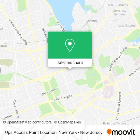 Ups Access Point Location map