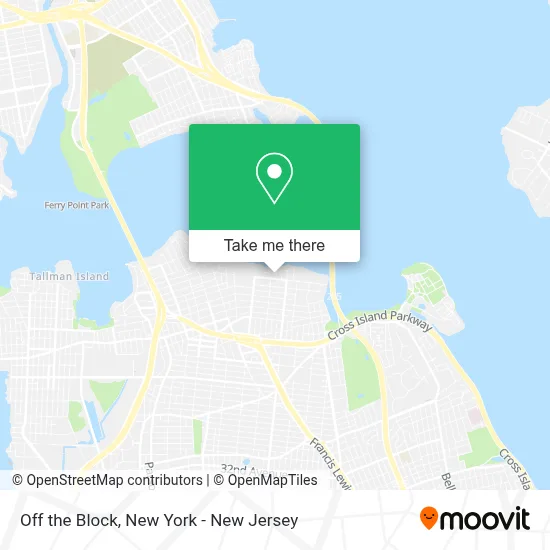 Off the Block map