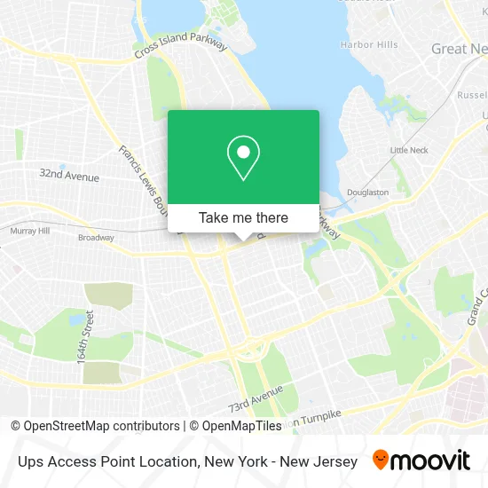Ups Access Point Location map
