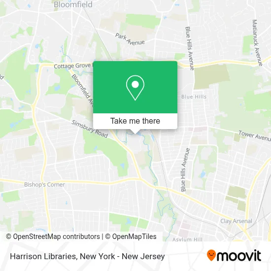 Harrison Libraries map