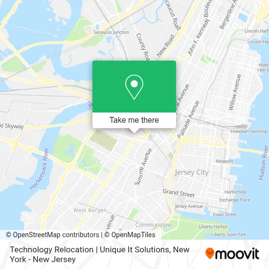 Technology Relocation | Unique It Solutions map