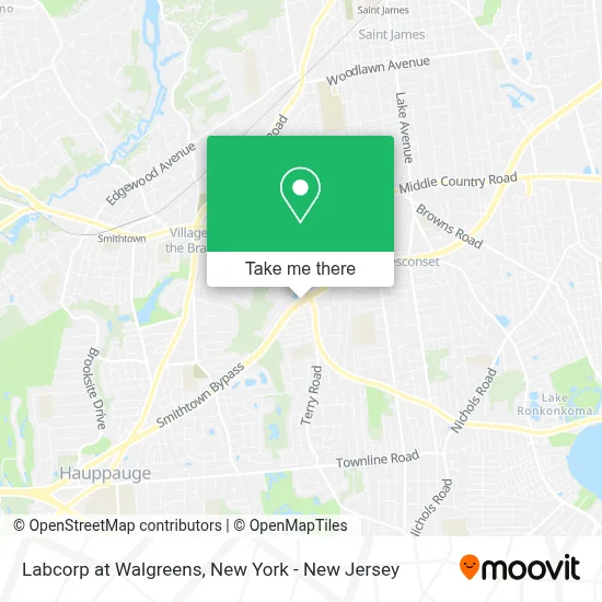 Labcorp at Walgreens map