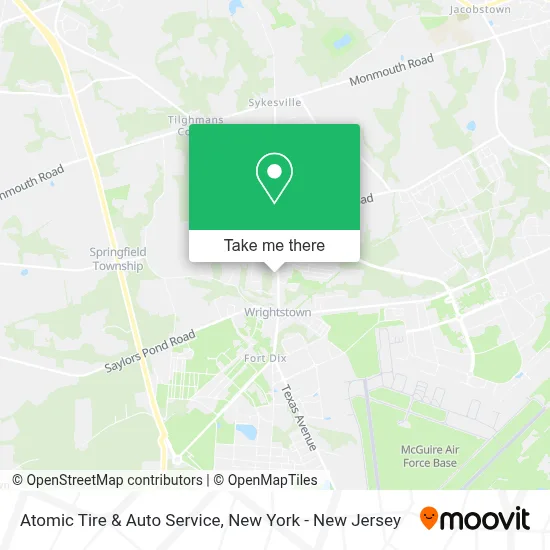 Atomic Tire & Auto Service map