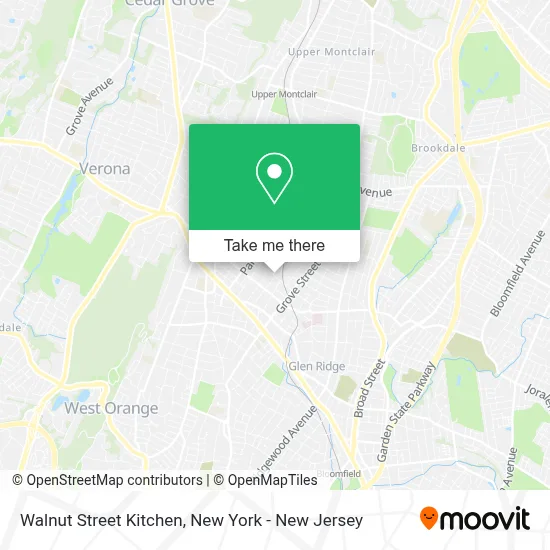 Walnut Street Kitchen map