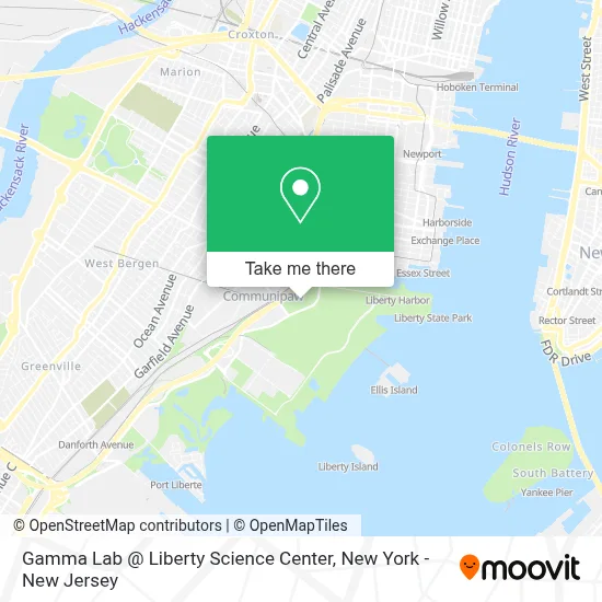 Gamma Lab @ Liberty Science Center map