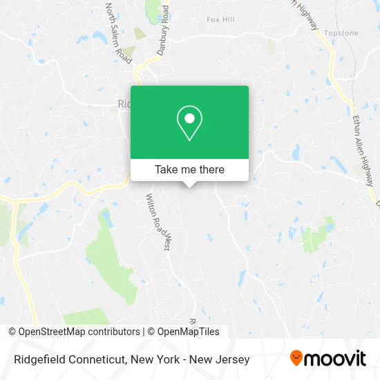 Ridgefield Conneticut map