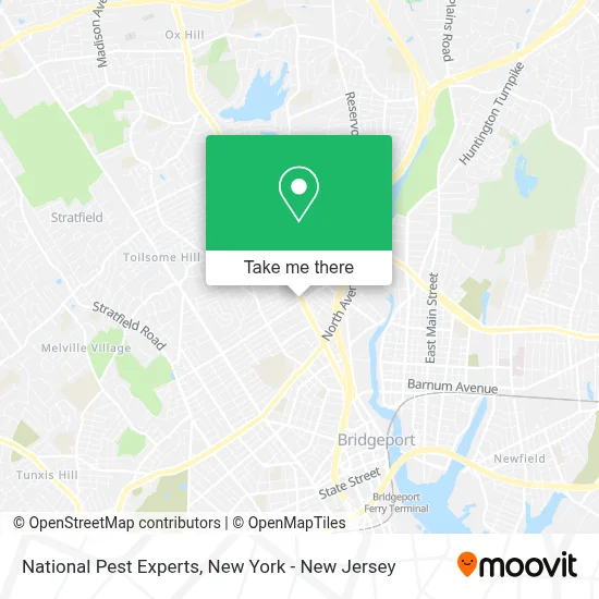 National Pest Experts map