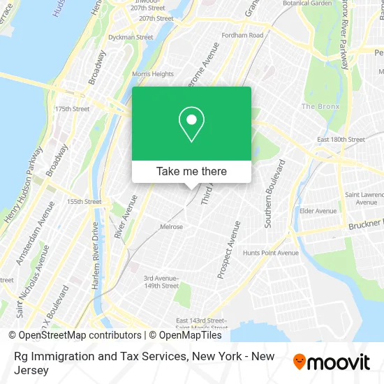 Rg Immigration and Tax Services map