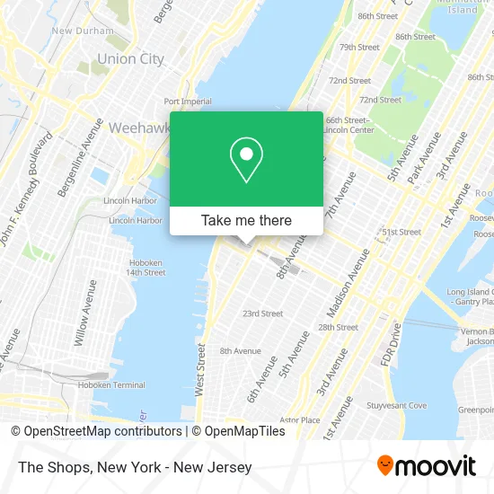 The Shops map