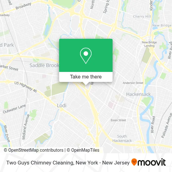 Two Guys Chimney Cleaning map