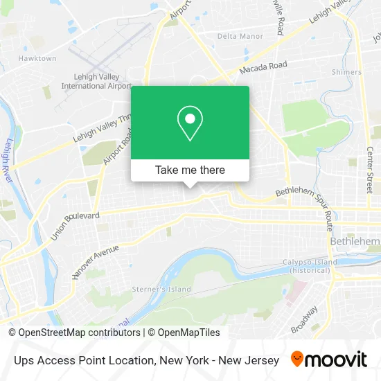 Ups Access Point Location map