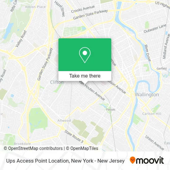 Ups Access Point Location map