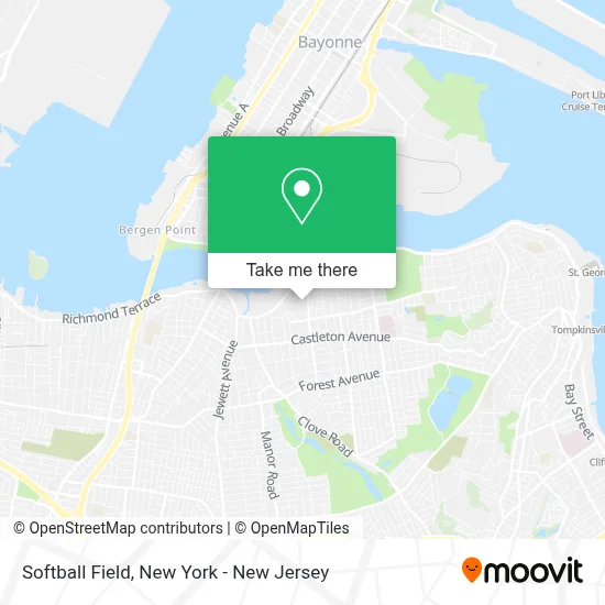 Softball Field map