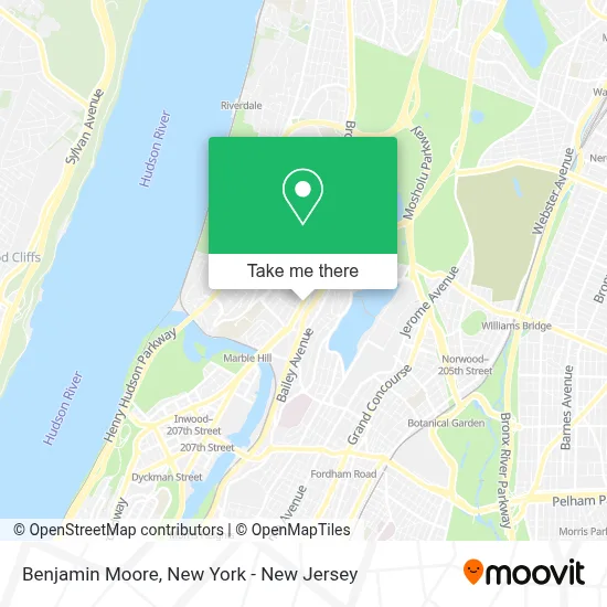 Benjamin Moore map
