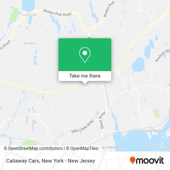 Callaway Cars map