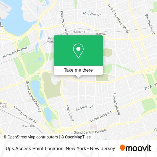 Ups Access Point Location map