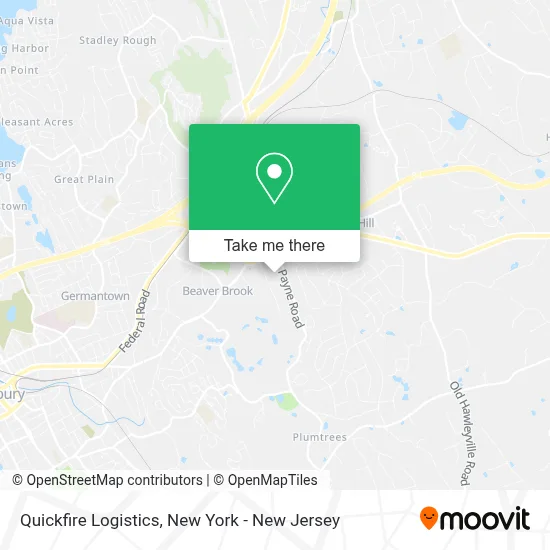 Quickfire Logistics map