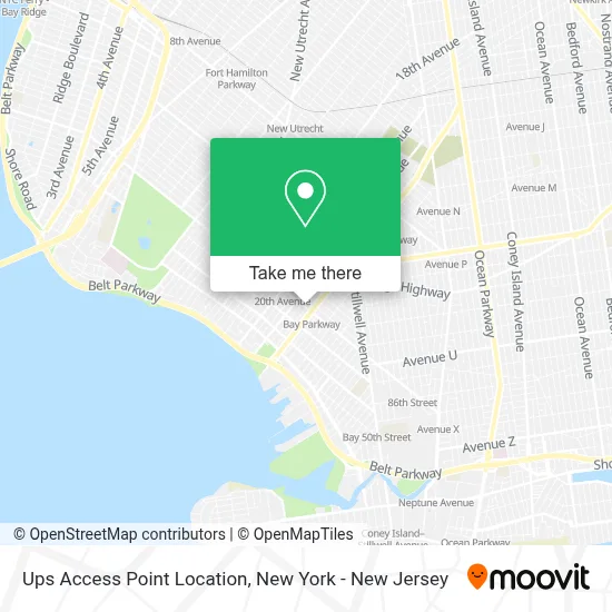 Ups Access Point Location map