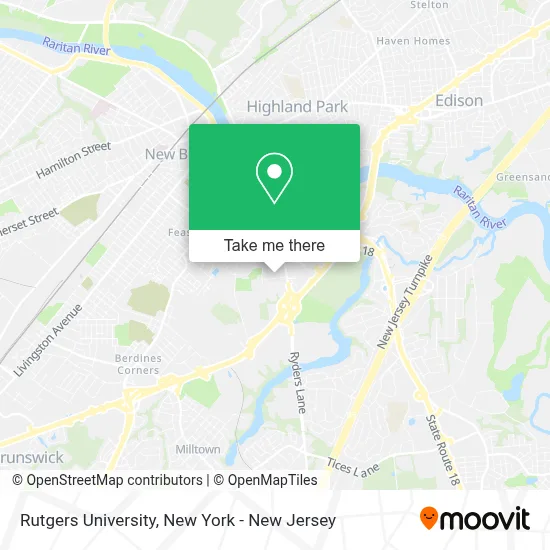 Rutgers University map
