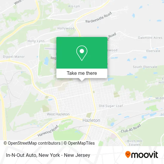 In-N-Out Auto map