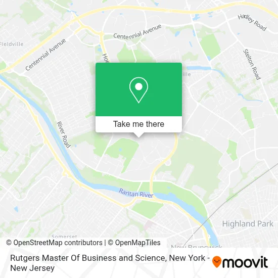 Rutgers Master Of Business and Science map