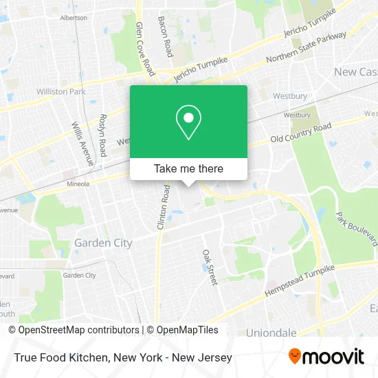 True Food Kitchen map