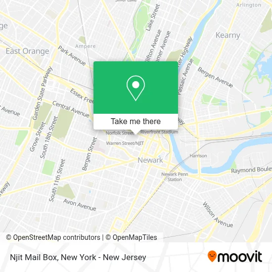 Njit Mail Box map