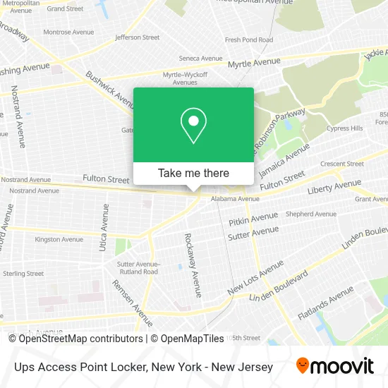Ups Access Point Locker map